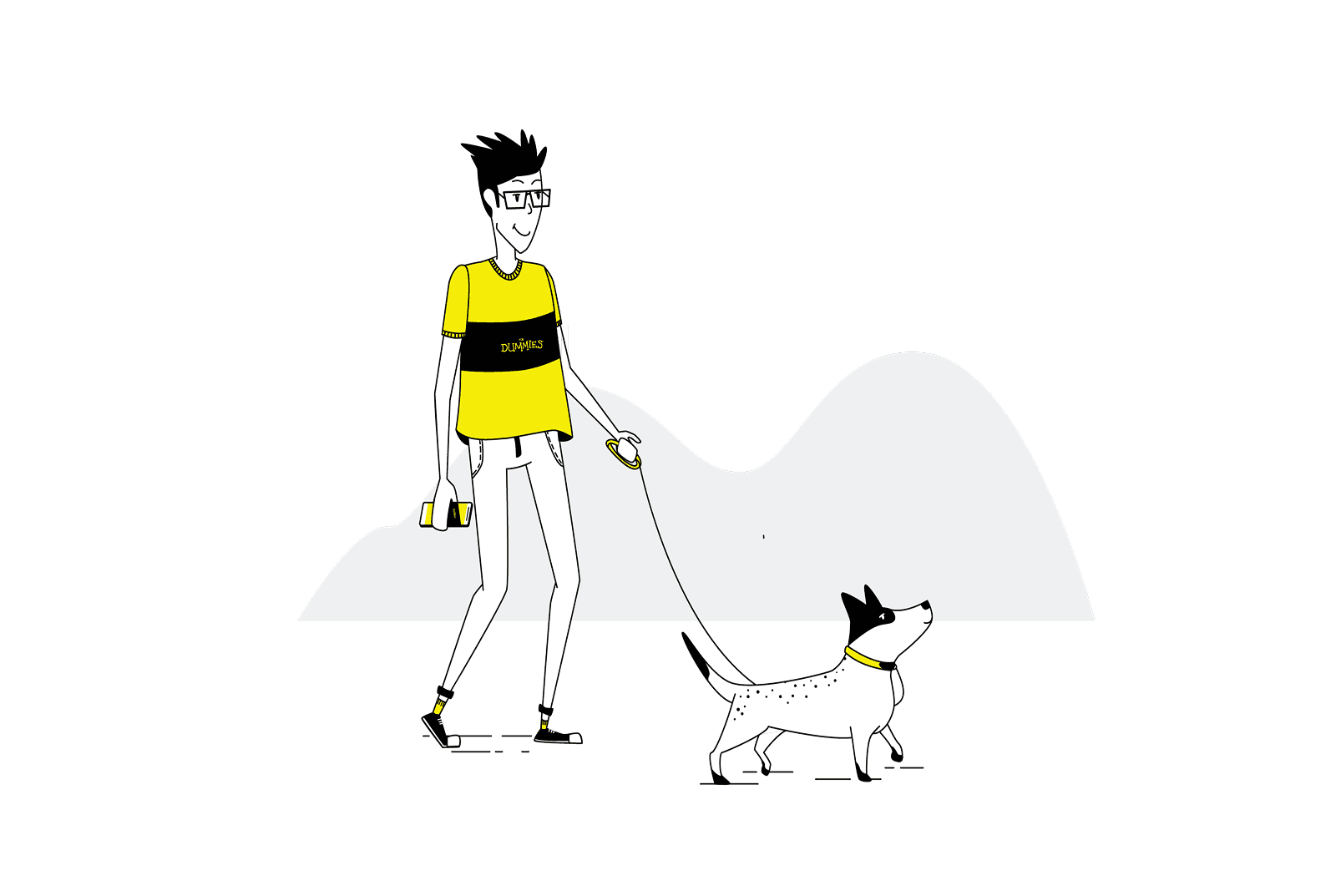 Dummy data viz hero illustration